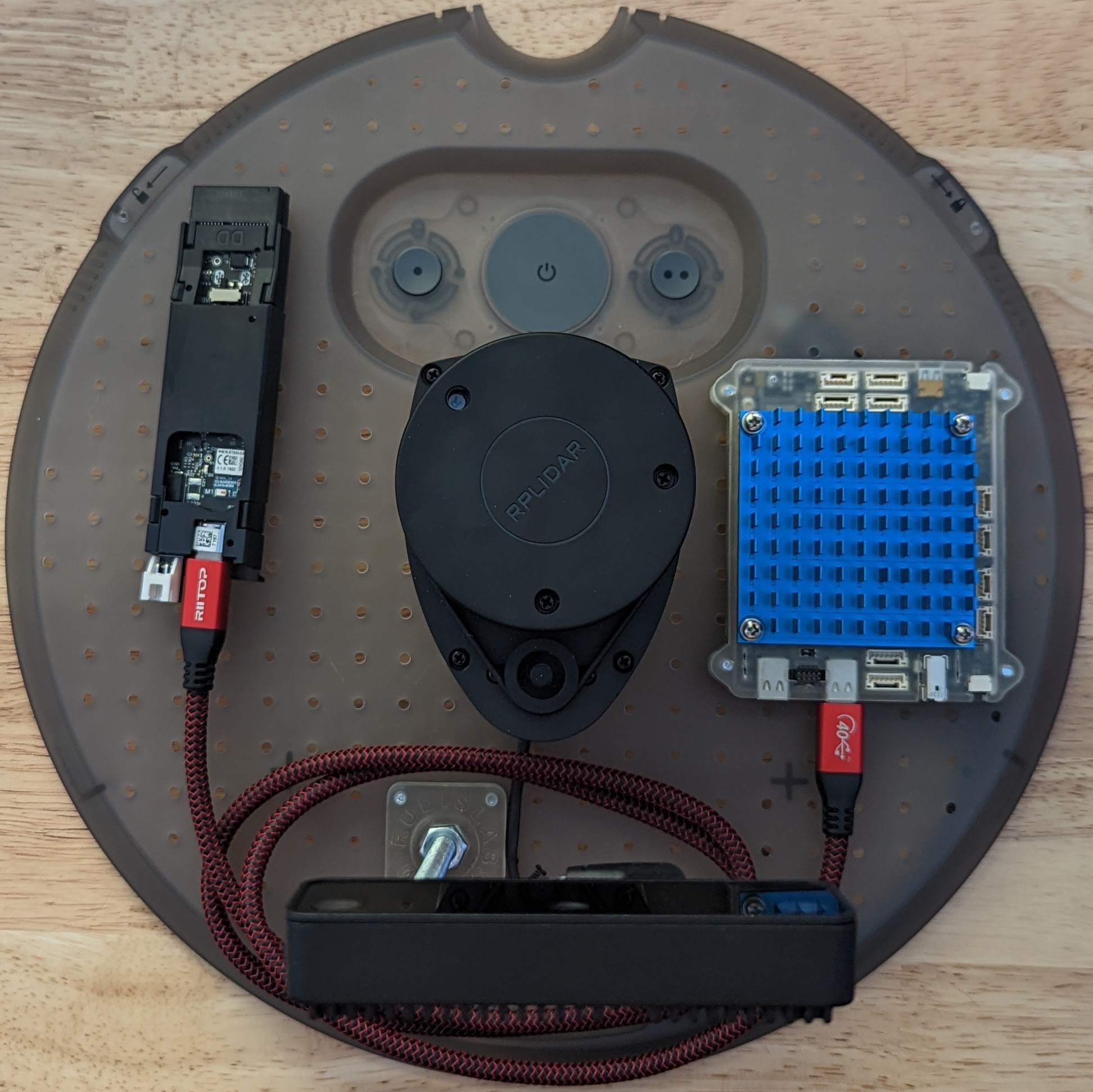 Hookup diagram for NavQPlus with case on faceplate