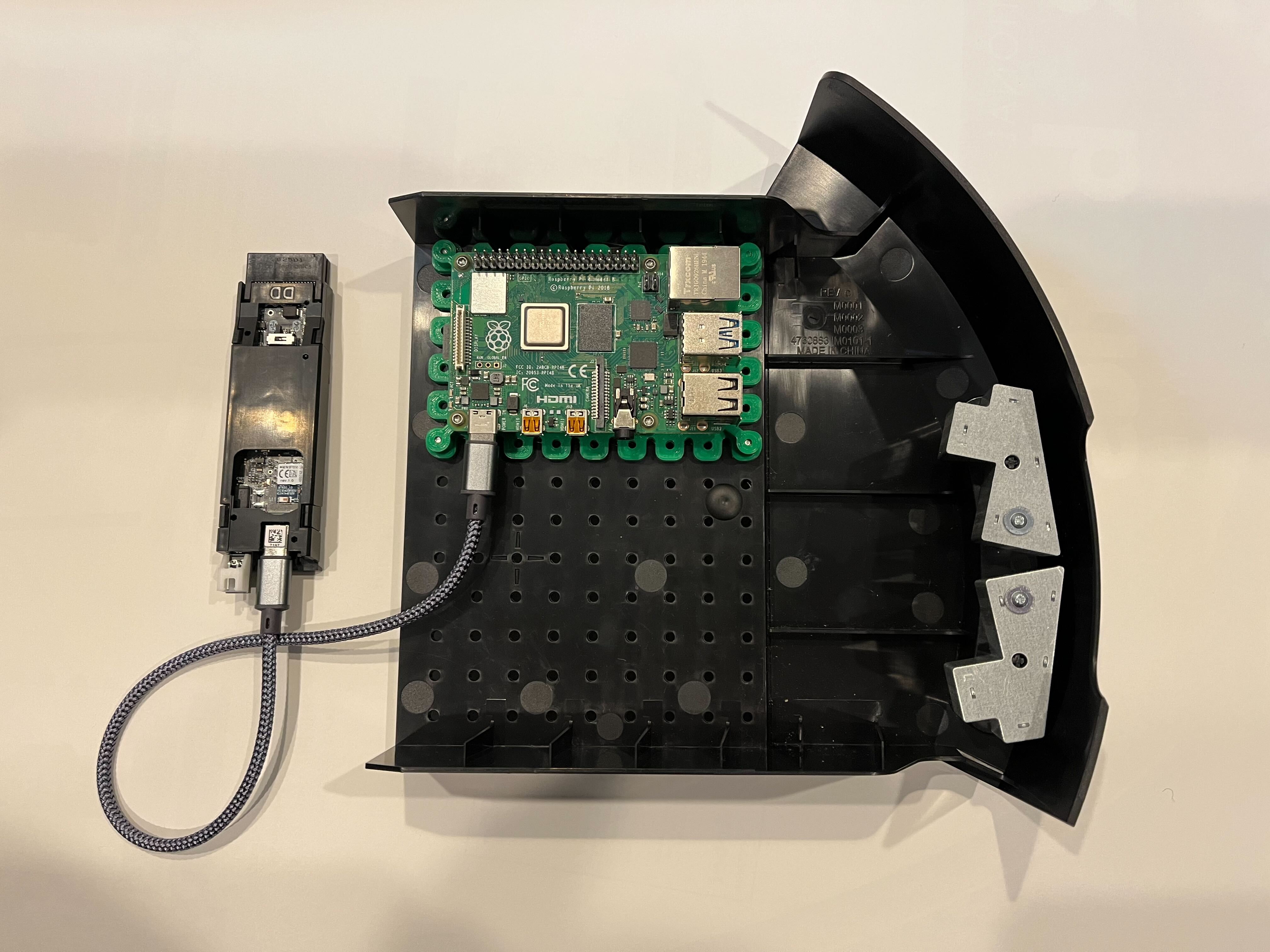 Hookup diagram for Raspberry Pi® 4