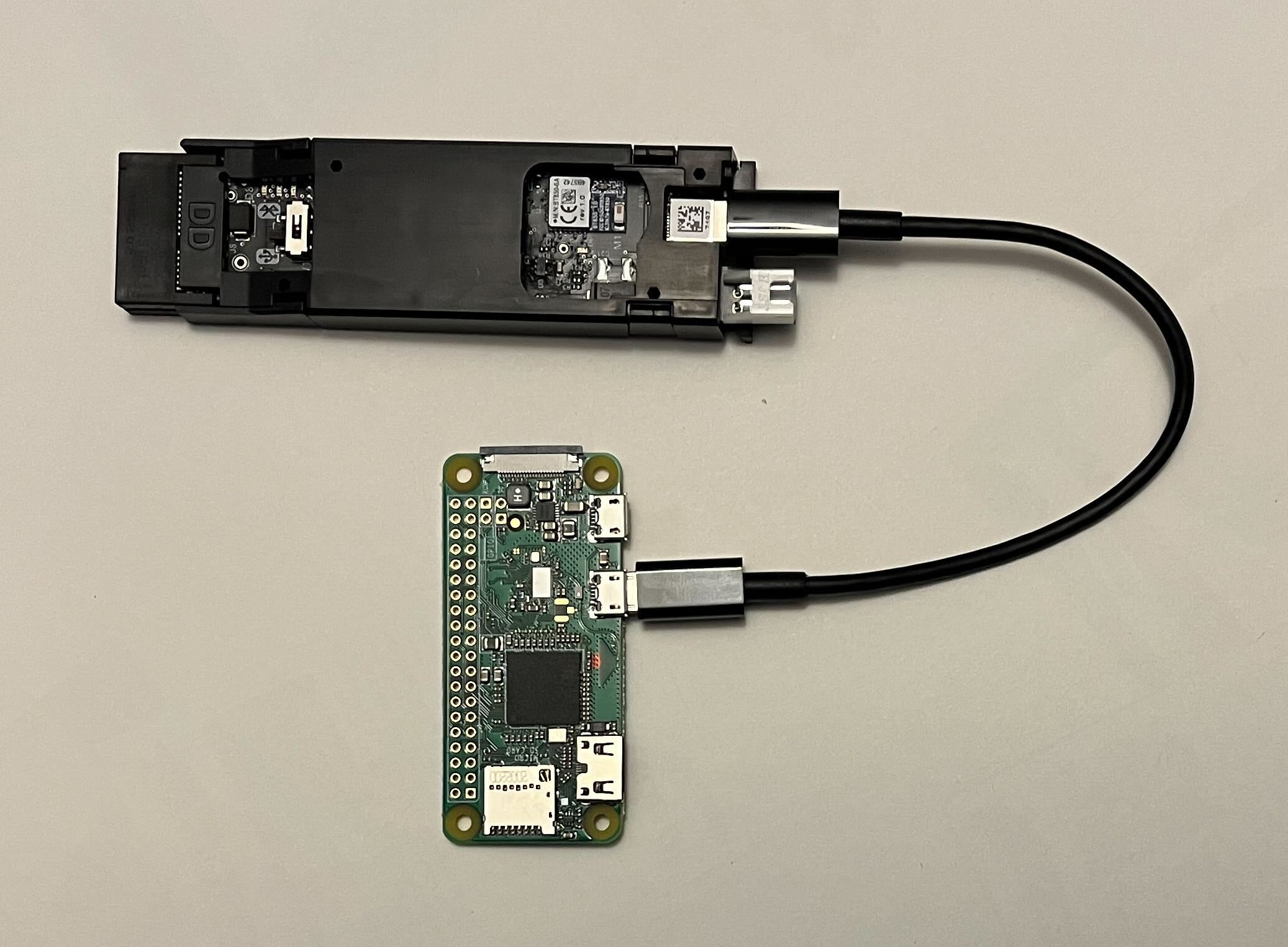 Hookup diagram for Raspberry Pi® Zero