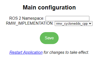 Application Configuration Detail